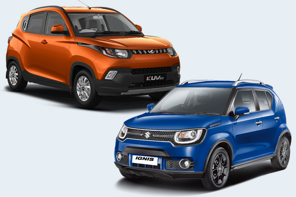 Maruti Ignis vs. Mahindra KUV100: Specifications comparison